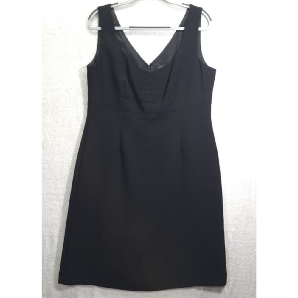 Tahari Arthur S Levine Black A-Lined Dress Sleeveless Lined Women 14 Capsule